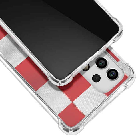 Croatia Soccer Flag Galaxy A53 5G Clear Case